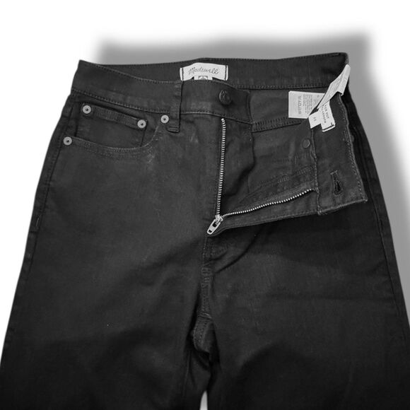 NWT Madewell Kick Out Full Length Jeans Black Midrise Flare Denim Women’s Sz 26 - Picture 11 of 16
